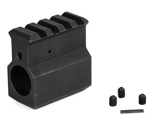 LBE .750 GAS BLOCK W/RAIL BLK