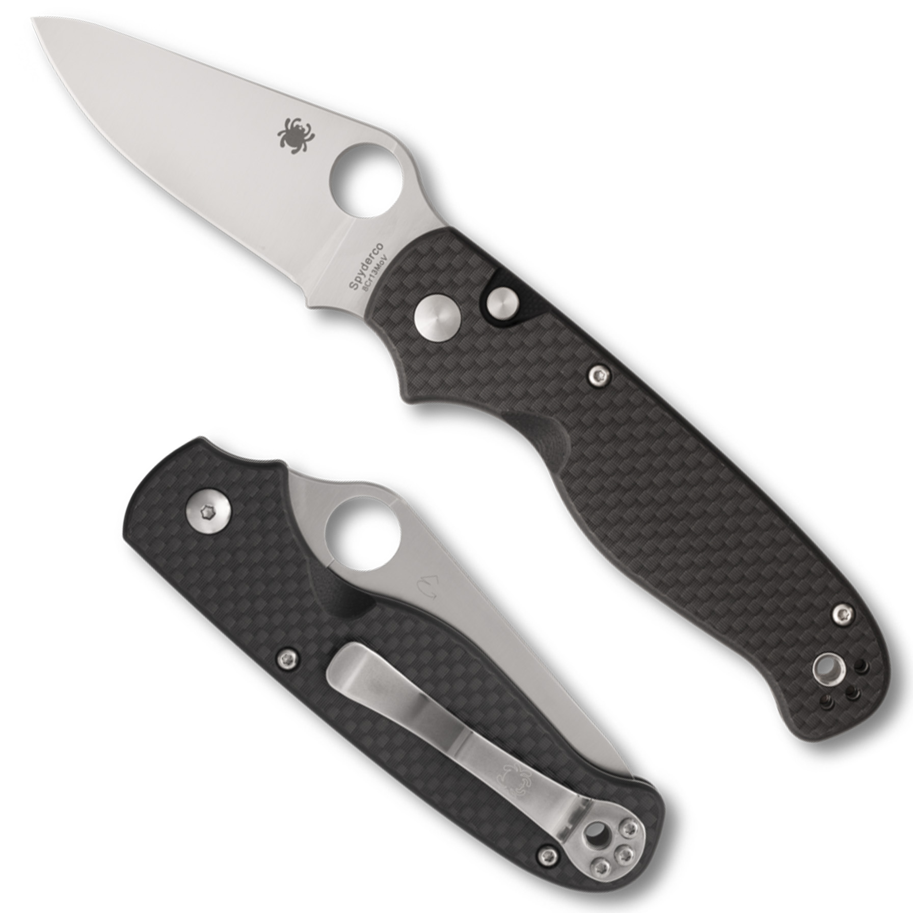 SPY BUTTONUP 3.27" CARBON/STN