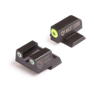 Perfect Dot NS Set w/Yellow Front + Black Square Rear Fits Springfield XD